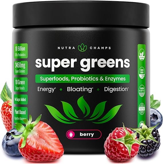 Super Greens Powder | Organic Superfoods & Digestive Support