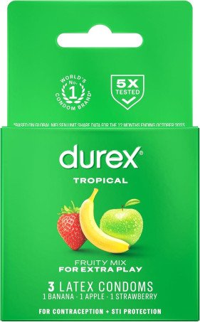 Lubricated Latex Durex Tropical Flavors Condom Price In Pakistan