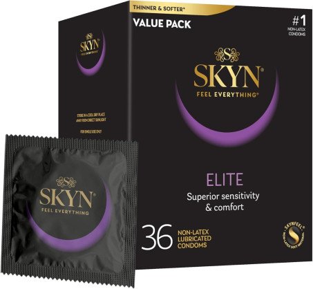 Skyn Elite 36 Count Ultra Thin Lubricated Latex Free Condoms