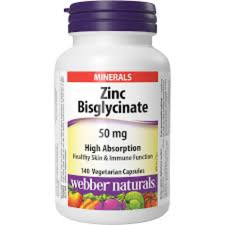 Webber Naturals Zinc Bisglycinate 50 mg