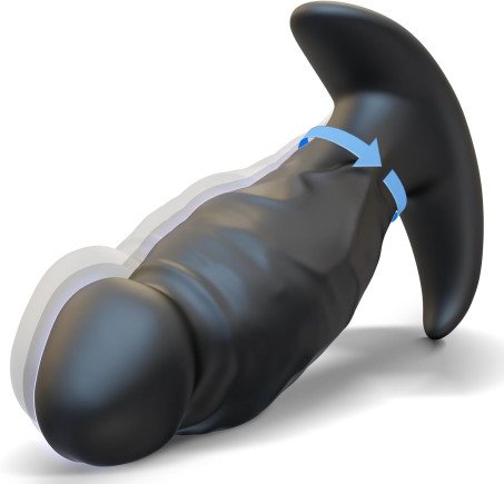 Mtsige 360° Rotating Vibrator Butt Plug Anal Dildo Price In Pakistan