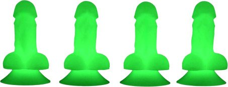 XR PLAY HARD Glow in The Dark Snap on Peckers 