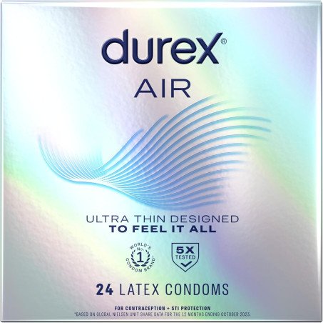 Durex Air Condam  Extra Thin Transparent Natural Rubber Price In Pakistan